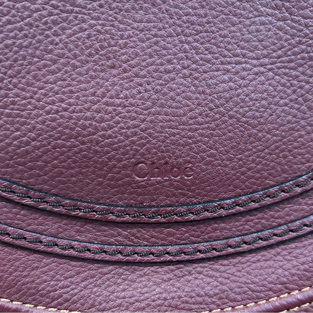 Chloe Medium Marcie Crossbody Bag in Burgundy - Picture 8 of 15